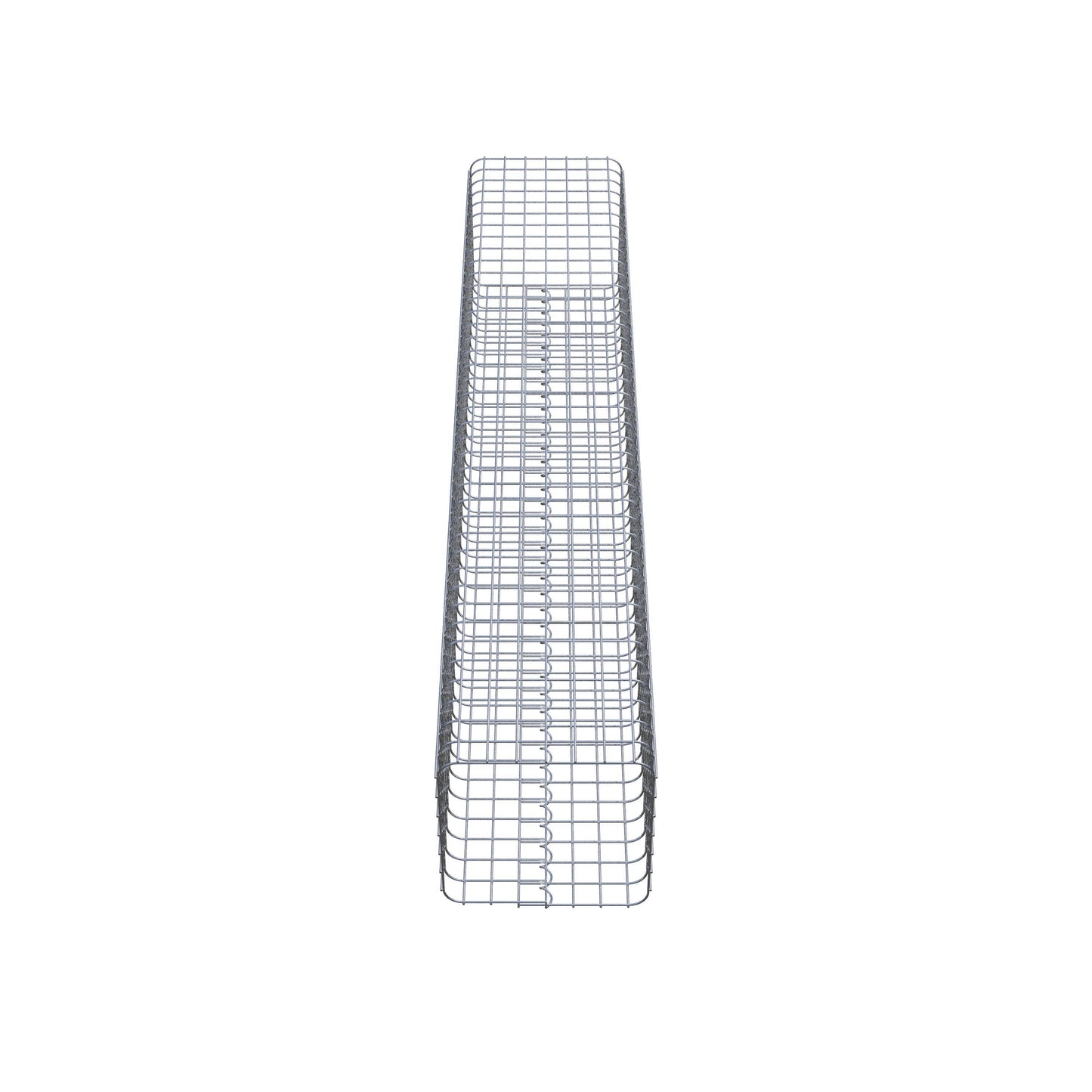 Gabionpelare, kantig 37 cm x 37 cm, 200 cm hög, MW 5 cm x 5 cm