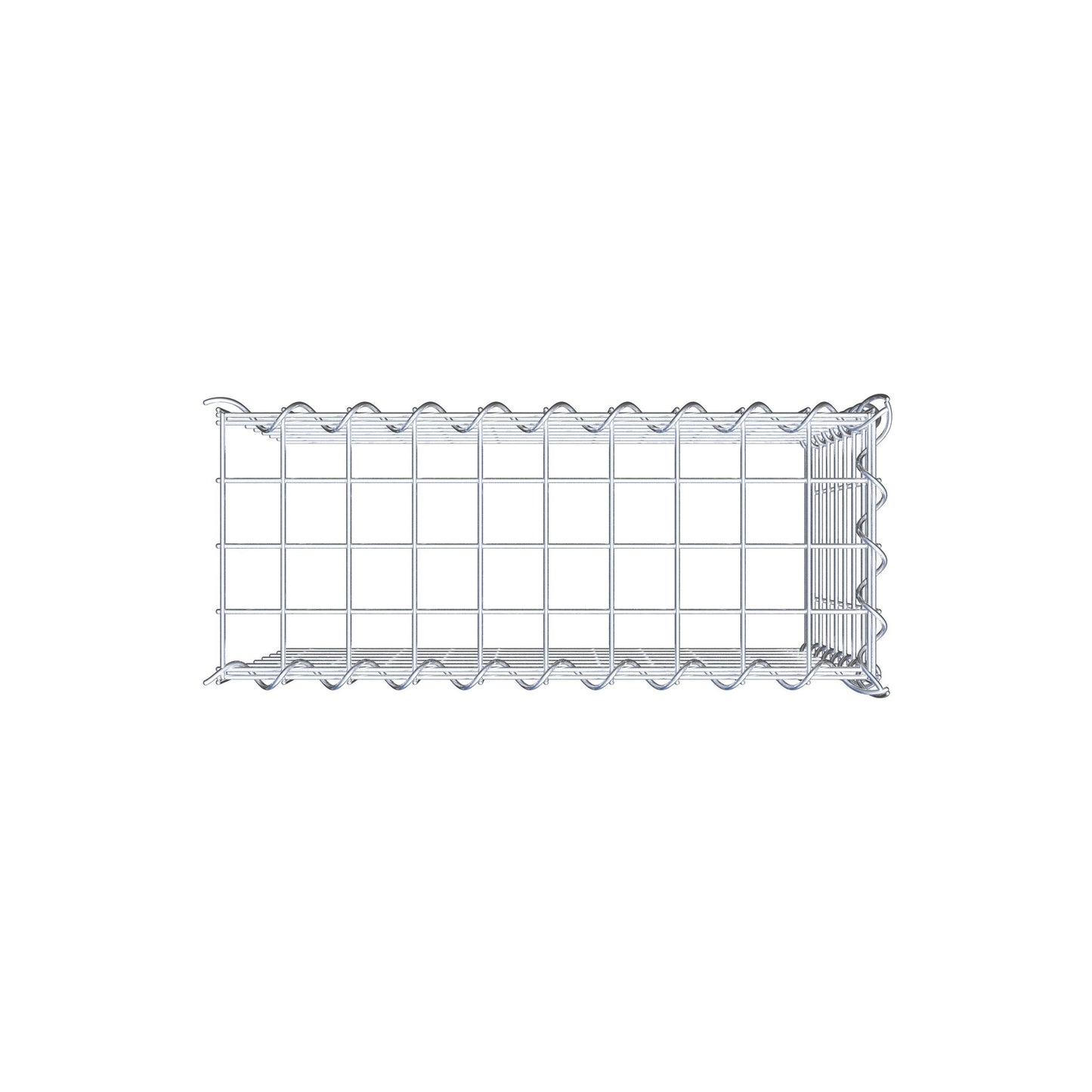 Gavión adicional tipo 4 50 cm x 40 cm x 20 cm (L x A x P), malla 5 cm x 5 cm, en espiral