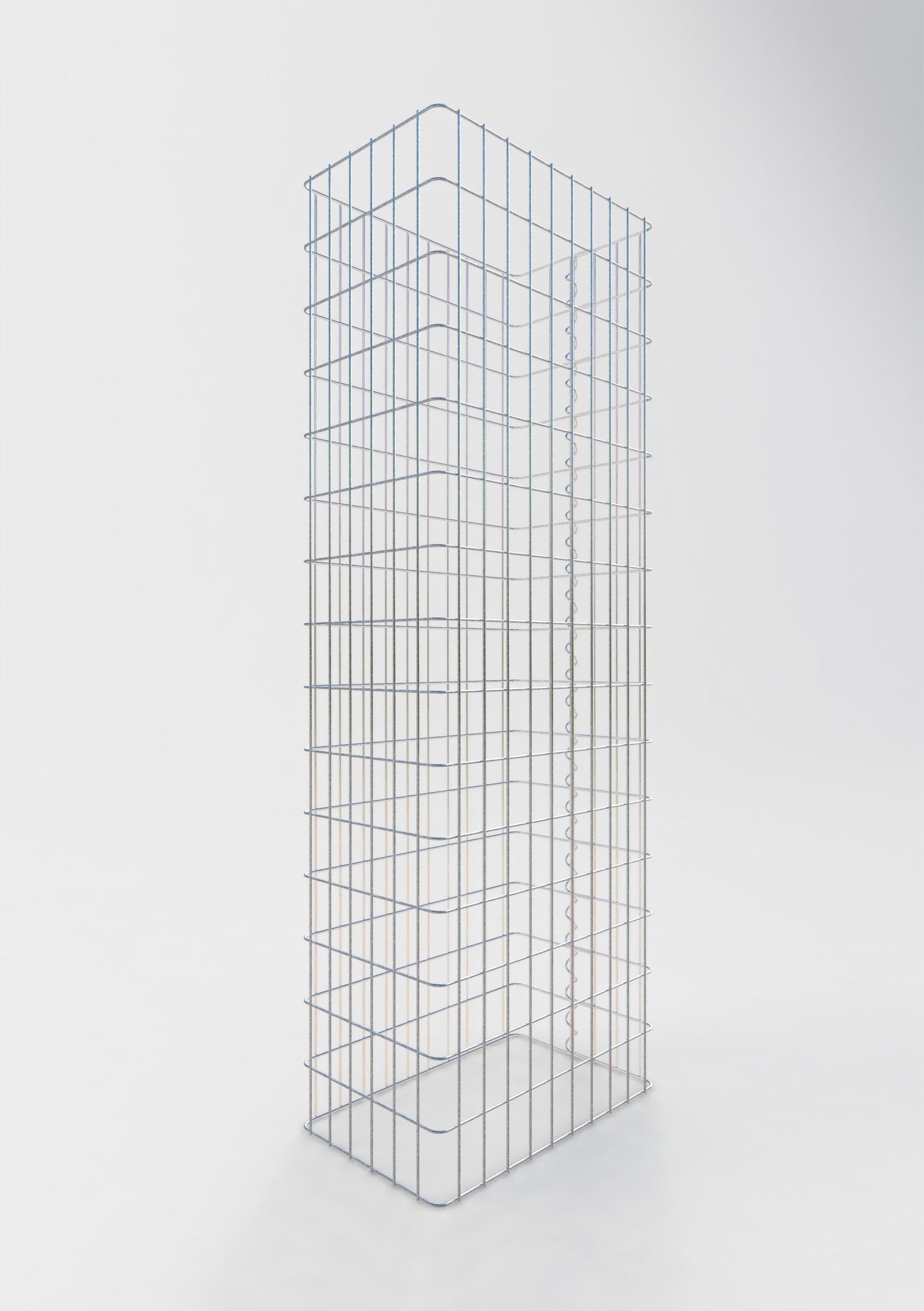 Valla de gaviones longitud 52 cm, altura 180 cm, profundidad 32 cm, luz de malla 5 x 10 cm