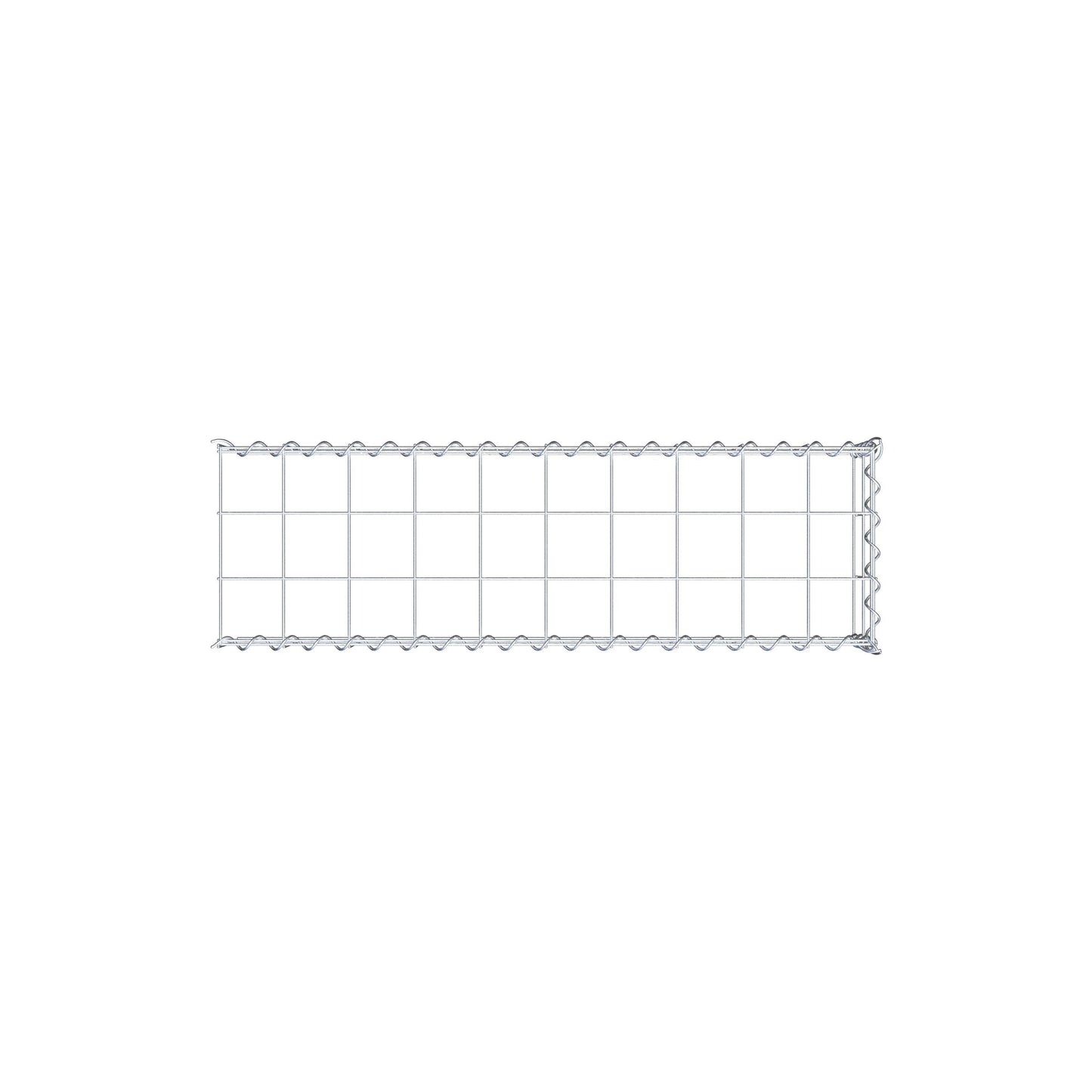 Grown-on gabion type 4 100 cm x 20 cm x 30 cm (L x H x D), mesh size 10 cm x 10 cm, spiral