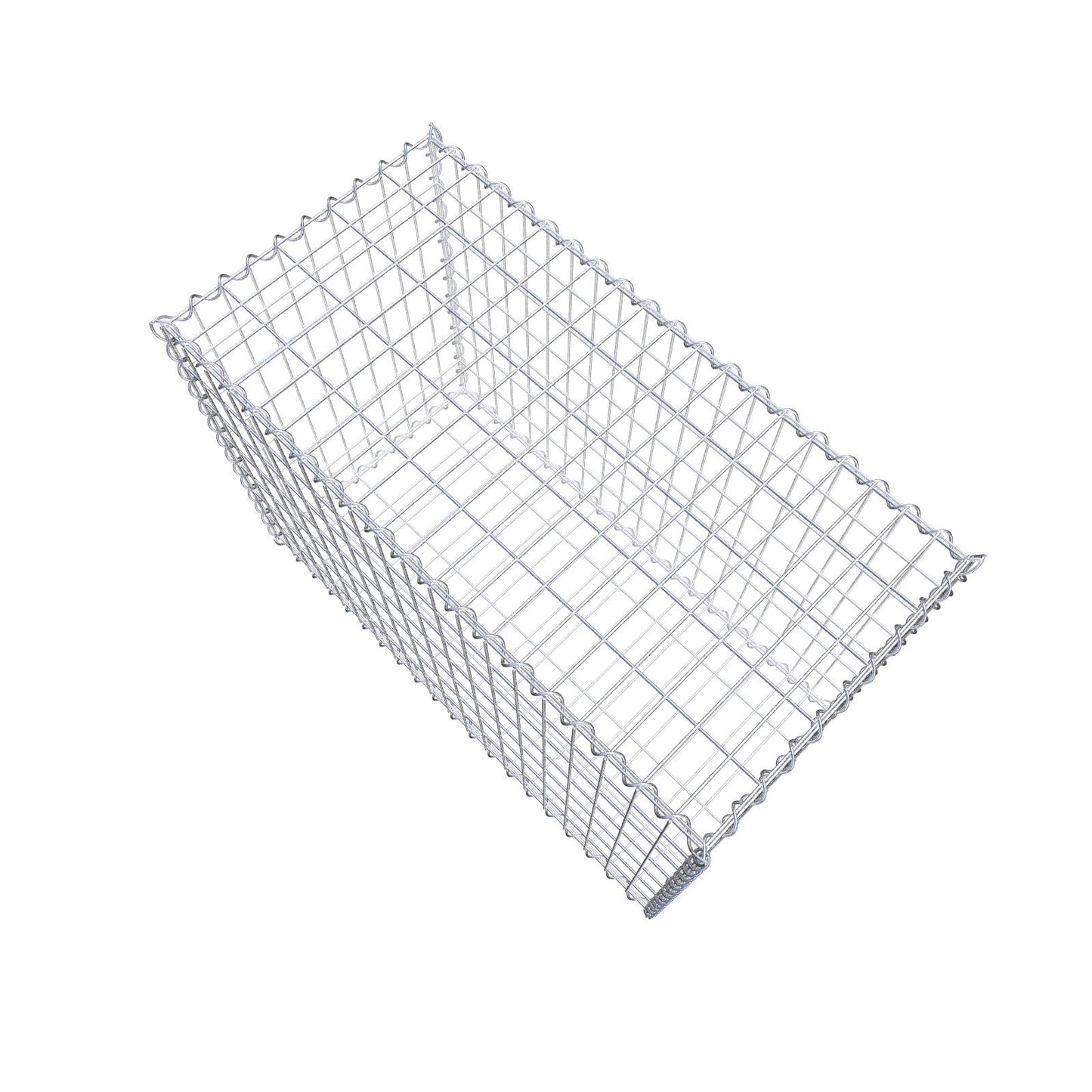 Gabione 100 cm x 70 cm x 50 cm (L x H x T), Maschenweite 5 cm x 10 cm, Spirale