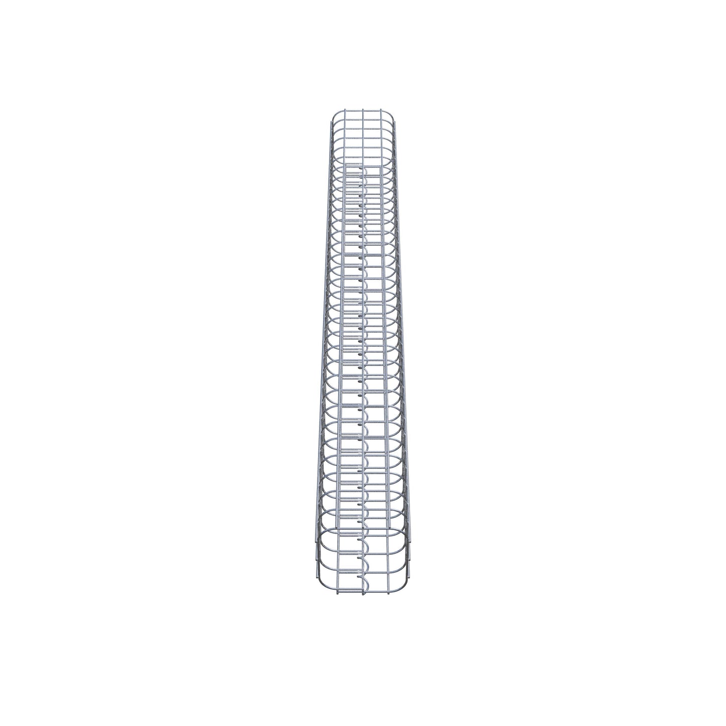 Gabionpelare fyrkant 17 cm x 17 cm, 160 cm hög, MW 5 cm x 5 cm