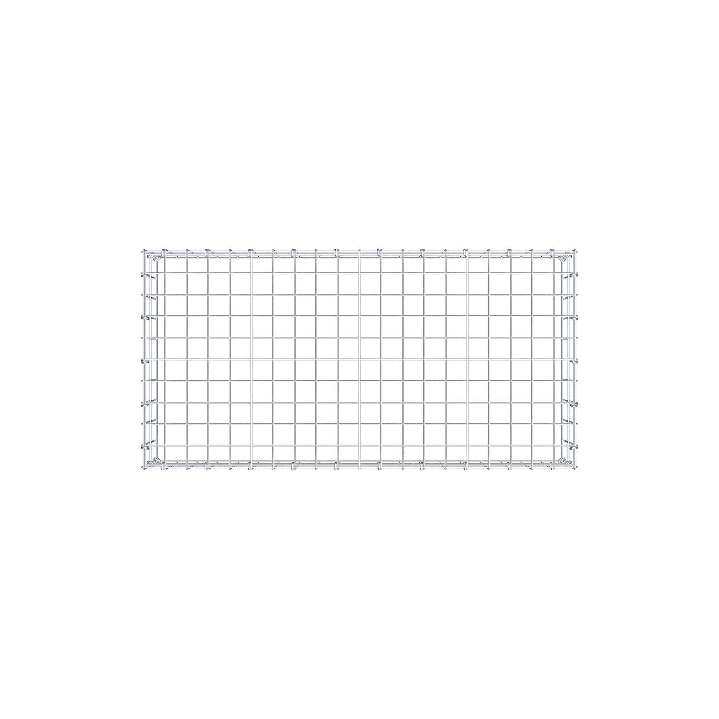 Gabião Tipo 3 100 cm x 20 cm x 50 cm (C x A x P), malhagem 5 cm x 10 cm, anel C
