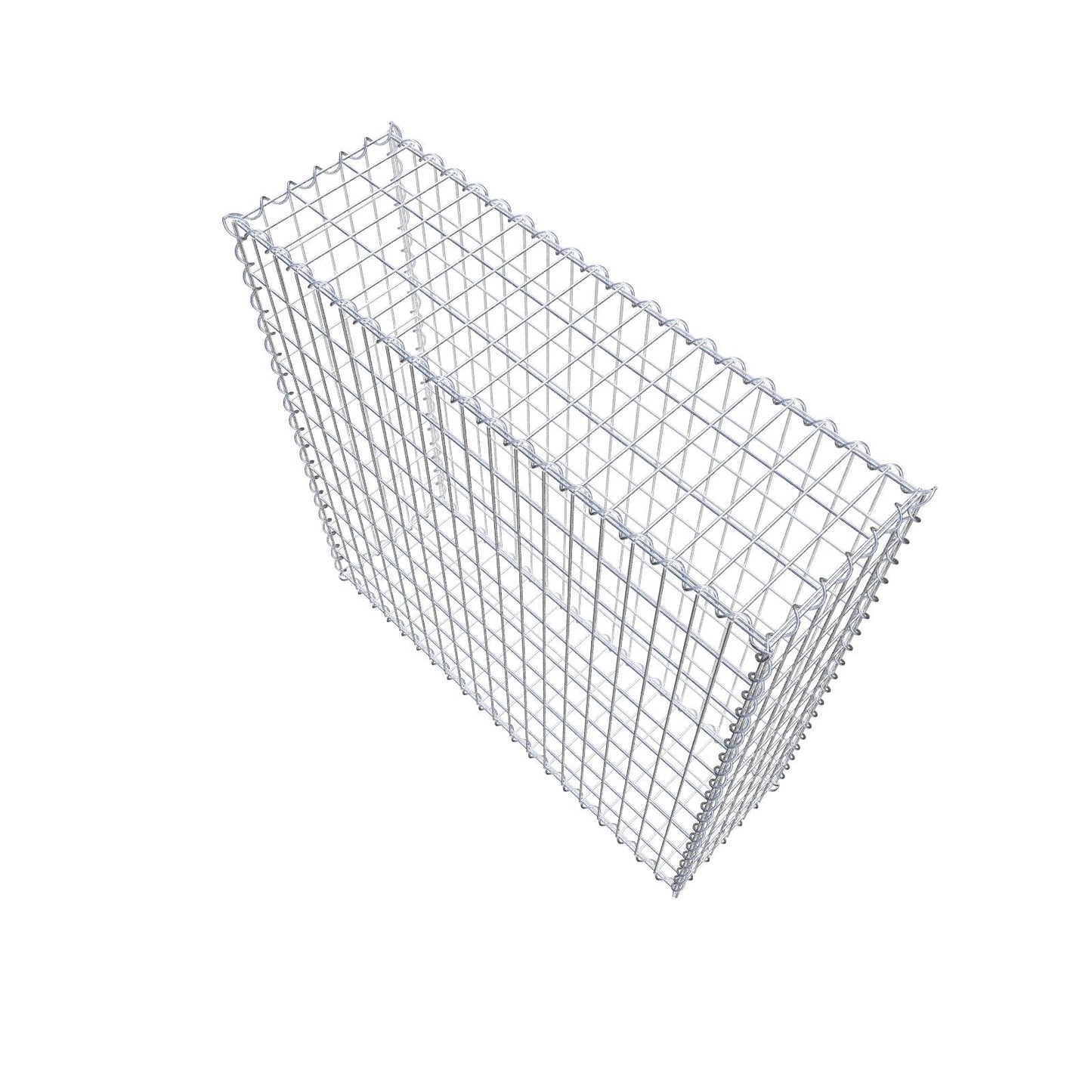 Gabion 100 cm x 100 cm x 30 cm (L x H x D), maskestørrelse 5 cm x 10 cm, spiral