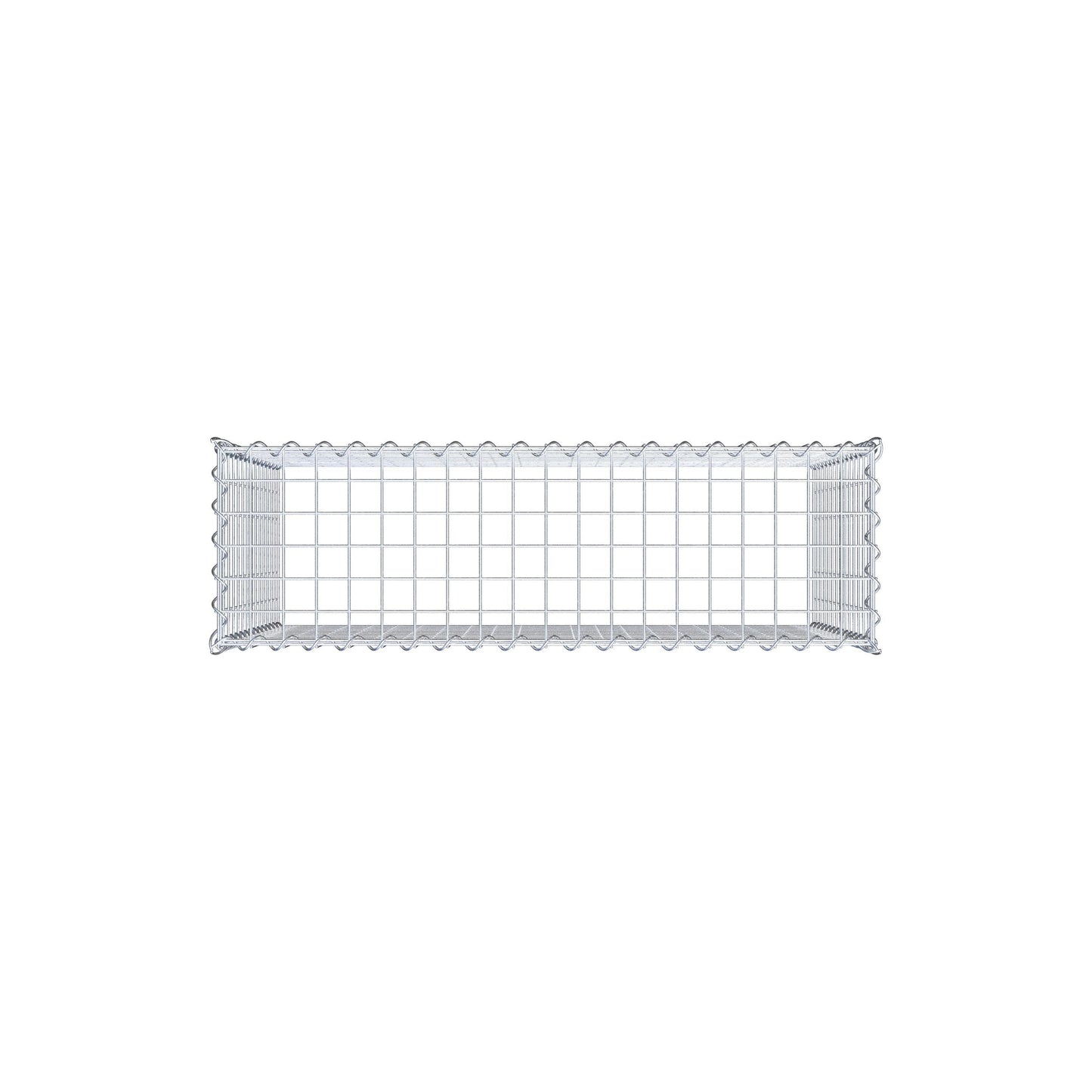 Opvokset gabion type 3 100 cm x 70 cm x 30 cm (L x H x D), maskestørrelse 5 cm x 5 cm, spiral