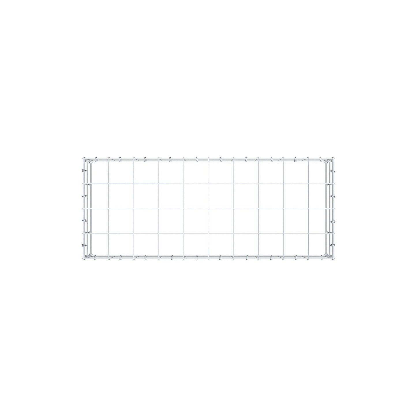 Anbaugabione Typ 3 100 cm x 20 cm x 40 cm (L x H x T), Maschenweite 10 cm x 10 cm, C-Ring