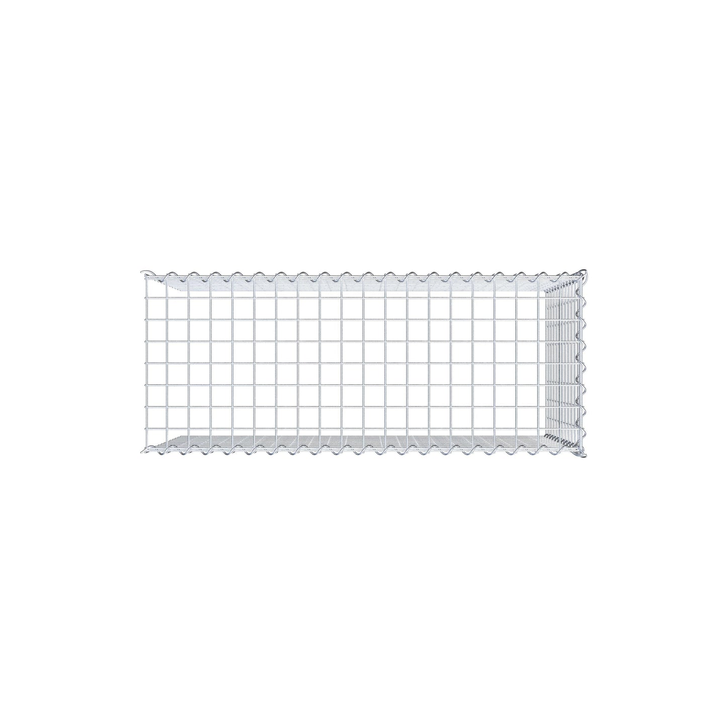 Anbaugabione Typ 4 100 cm x 60 cm x 40 cm (L x H x T), Maschenweite 5 cm x 5 cm, Spirale