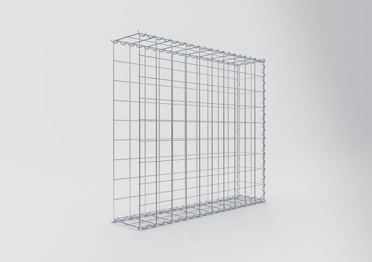 Extra gabion typ 2 100 cm x 90 cm x 20 cm (L x H x D), maskstorlek 10 cm x 10 cm, spiral