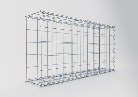 Extra gabion typ 2 100 cm x 50 cm x 20 cm (L x H x D), maskstorlek 10 cm x 10 cm, spiral