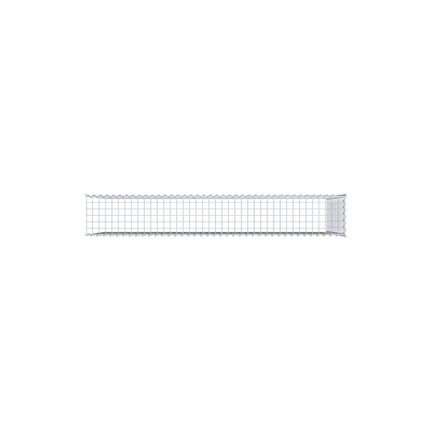 Anbaugabione Typ 4 200 cm x 100 cm x 30 cm (L x H x T), Maschenweite 5 cm x 5 cm, Spirale