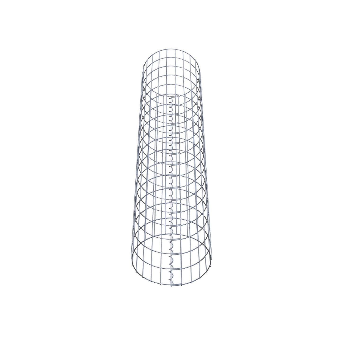Coluna de gabião redonda 37 cm de diâmetro, 160 cm de altura, malhagem 5 cm x 10 cm