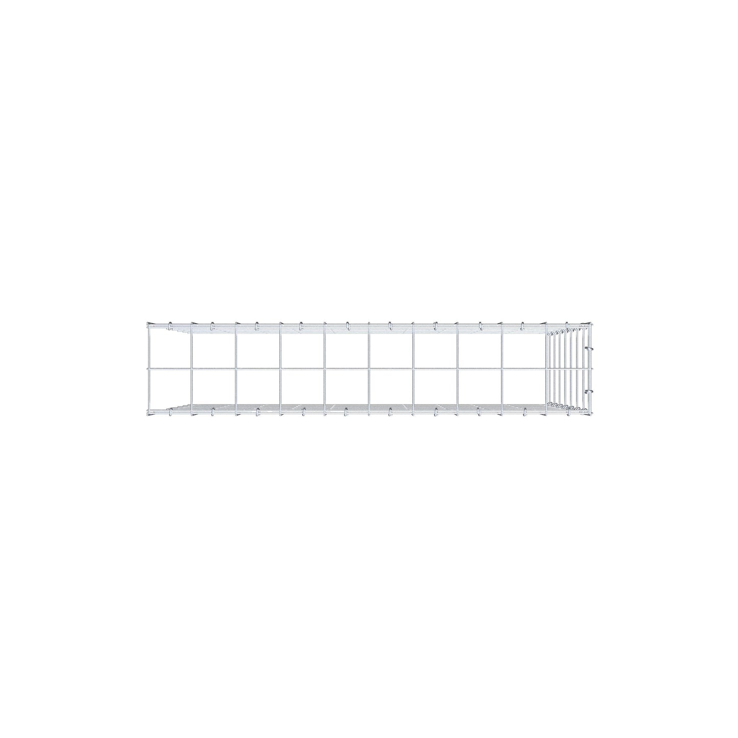 Anbaugabione Typ 4 100 cm x 70 cm x 20 cm (L x H x T), Maschenweite 10 cm x 10 cm, C-Ring