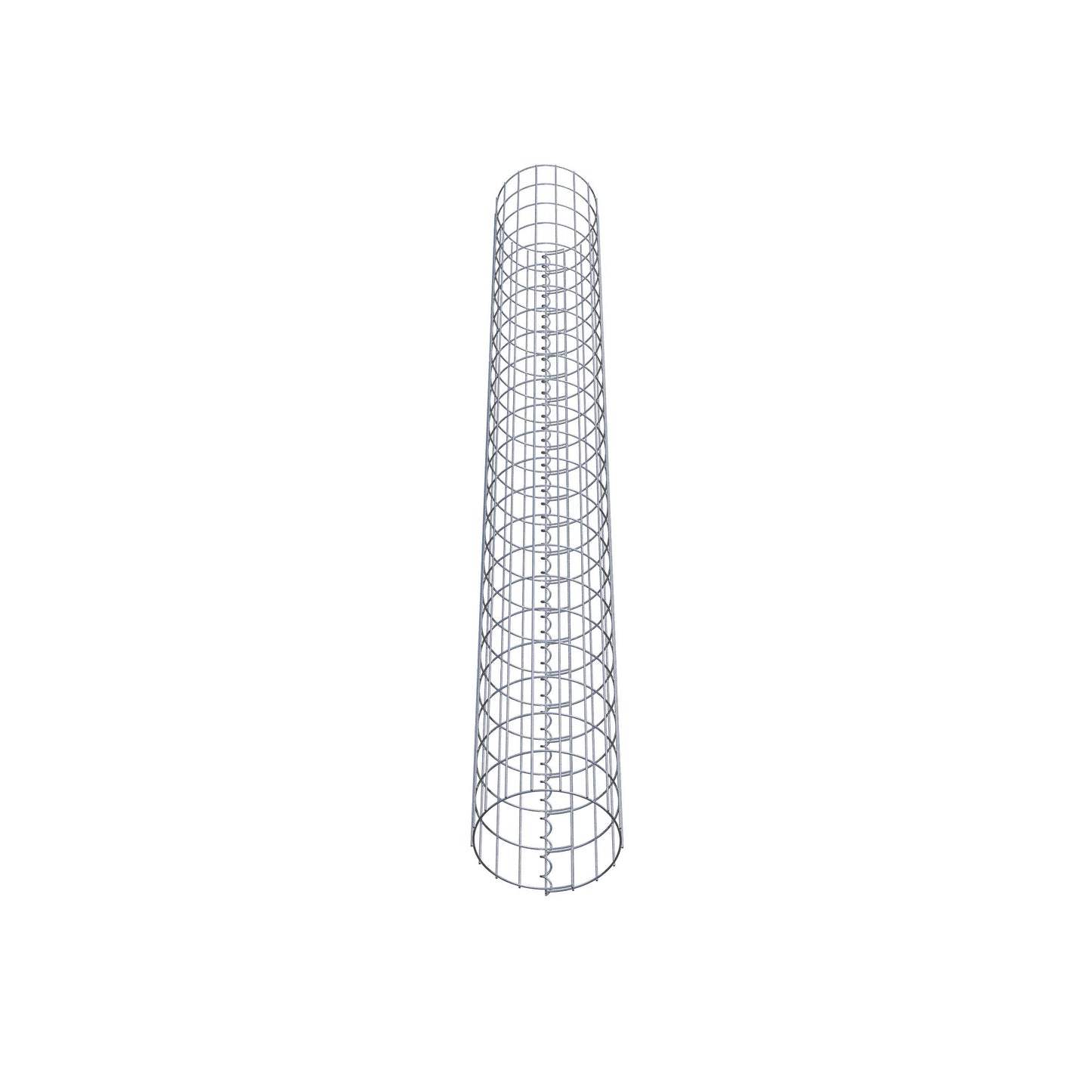 Gabionpelare rund 27 cm diameter, 230 cm höjd, maskstorlek 5 cm x 10 cm