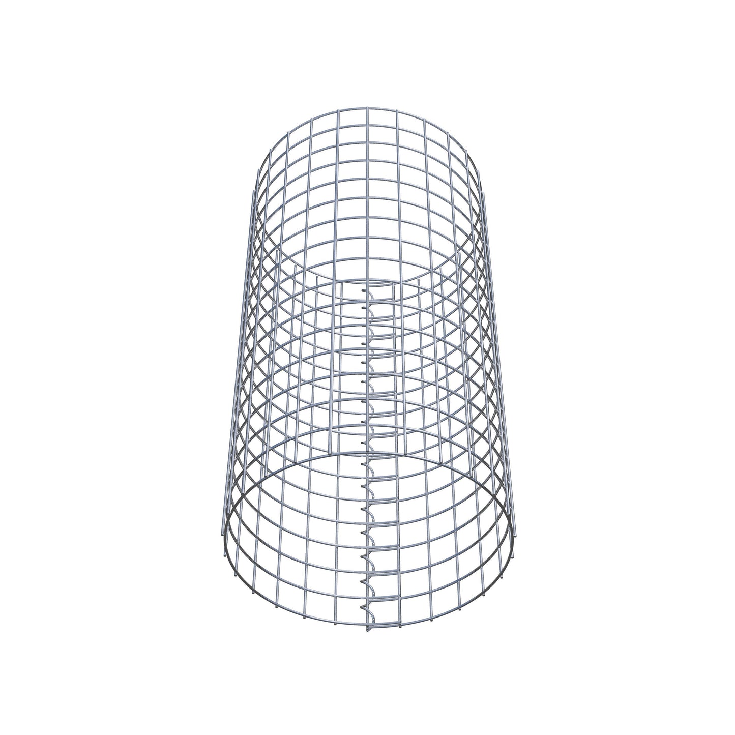 Colonna gabbionata rotonda 42 cm di diametro, 80 cm di altezza, maglia 5 cm x 5 cm