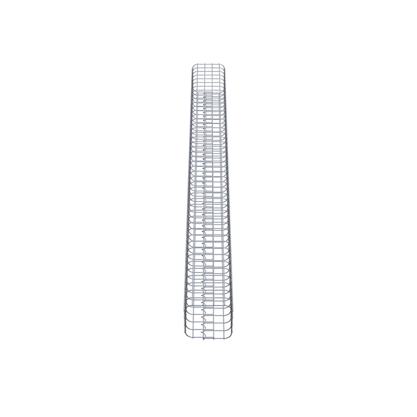 Gabionpelare vinklad 22 cm x 22 cm, 230 cm höjd, MW 5 cm x 5 cm
