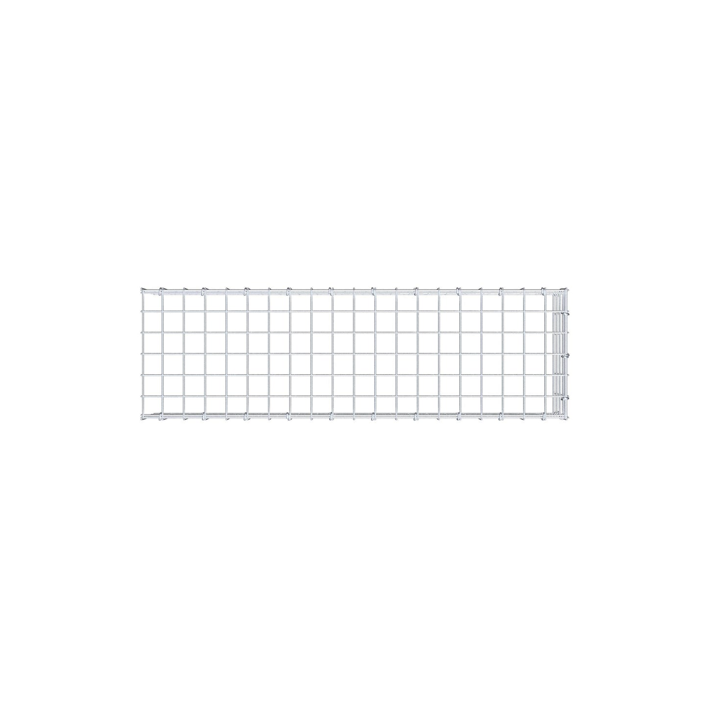 Mounted gabion type 4 100 cm x 20 cm x 30 cm (L x H x D), mesh size 5 cm x 5 cm, C-ring