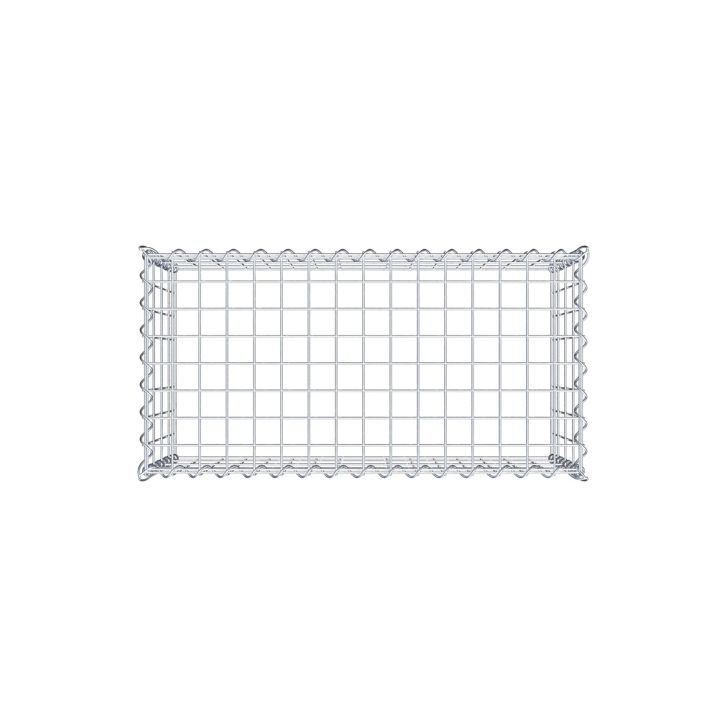 Gabion rapporté type 3 80 cm x 40 cm x 40 cm (L x H x P), mailles 5 cm x 10 cm, spirale