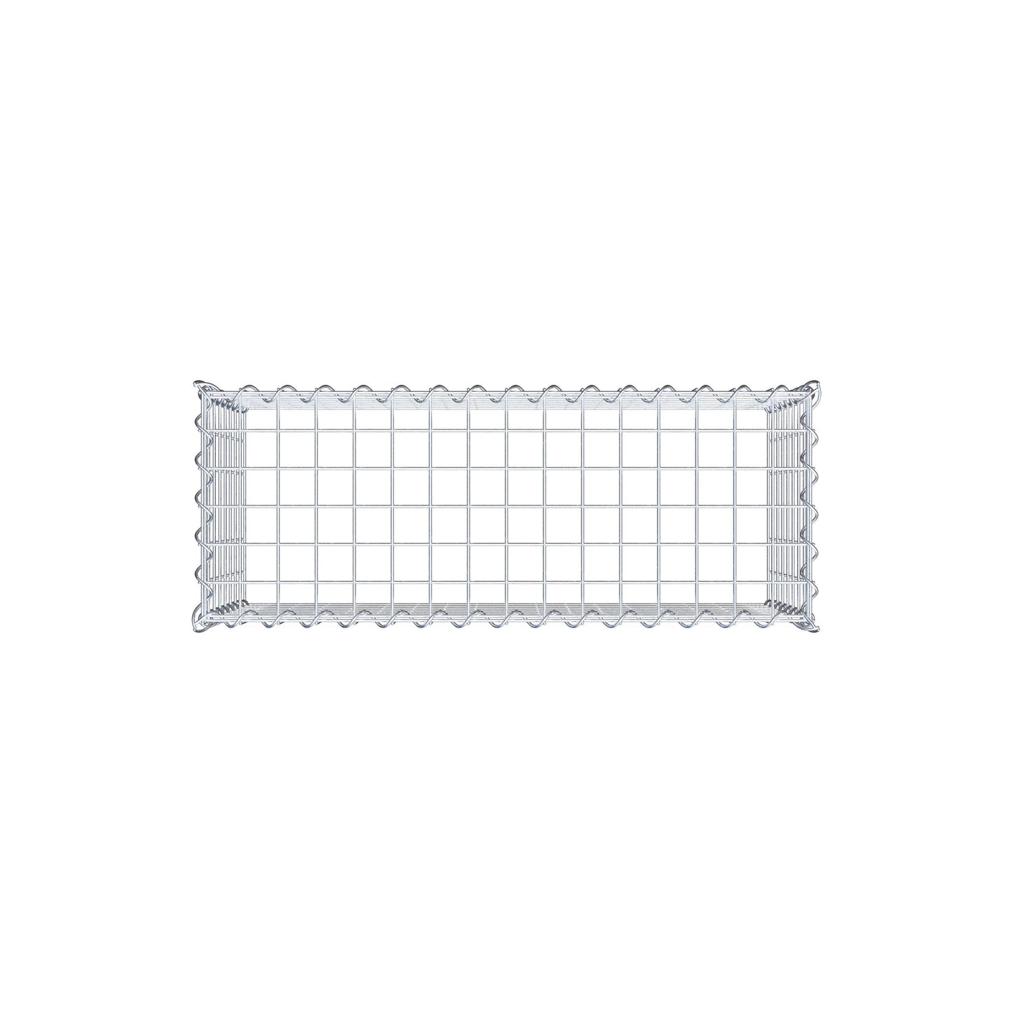 Gabião tipo 3 80 cm x 40 cm x 30 cm (C x A x P), malhagem 5 cm x 5 cm, espiral