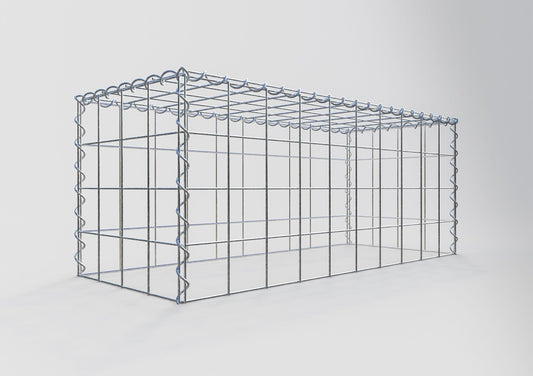 Gabião tipo 3 100 cm x 40 cm x 40 cm (C x A x P), malhagem 10 cm x 10 cm, espiral