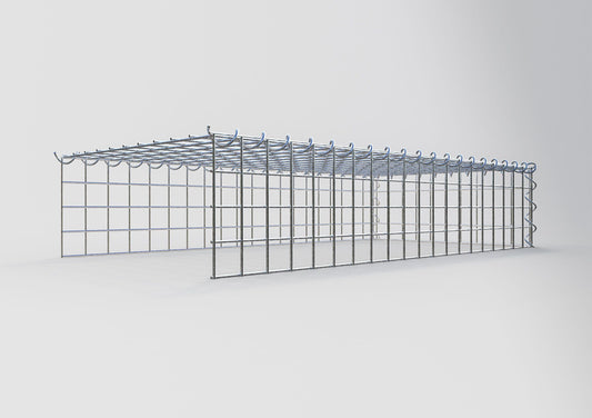 Extra gabion typ 4 100 cm x 20 cm x 50 cm (L x H x D), maskstorlek 5 cm x 5 cm, spiral