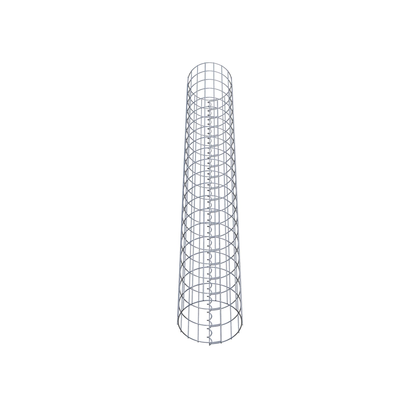 Colonne de gabion ronde 27 cm de diamètre, 200 cm de hauteur, maille 5 cm x 10 cm