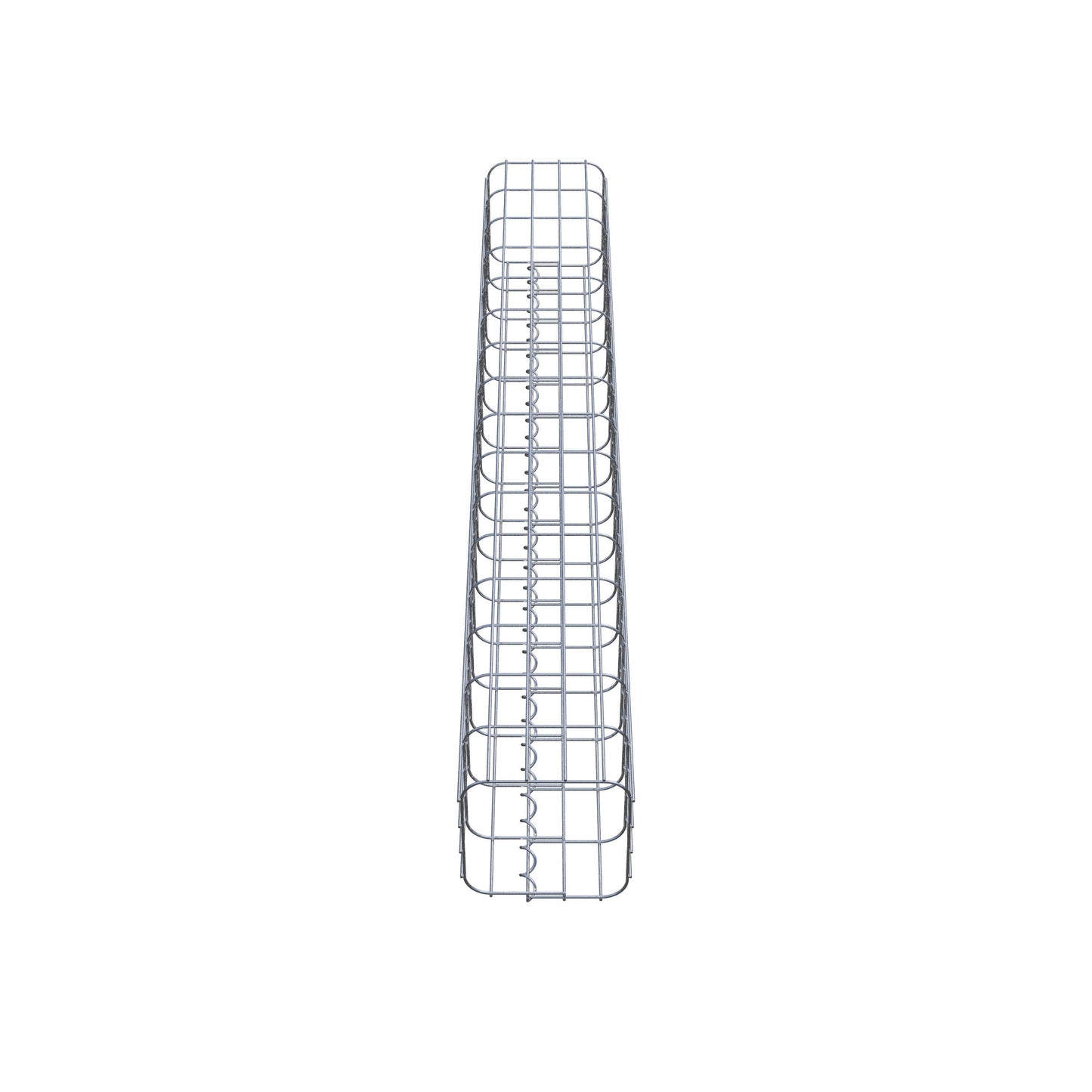 Gabionpelare, kvadrat 22 cm x 22 cm, 160 cm hög, MW 5 cm x 10 cm