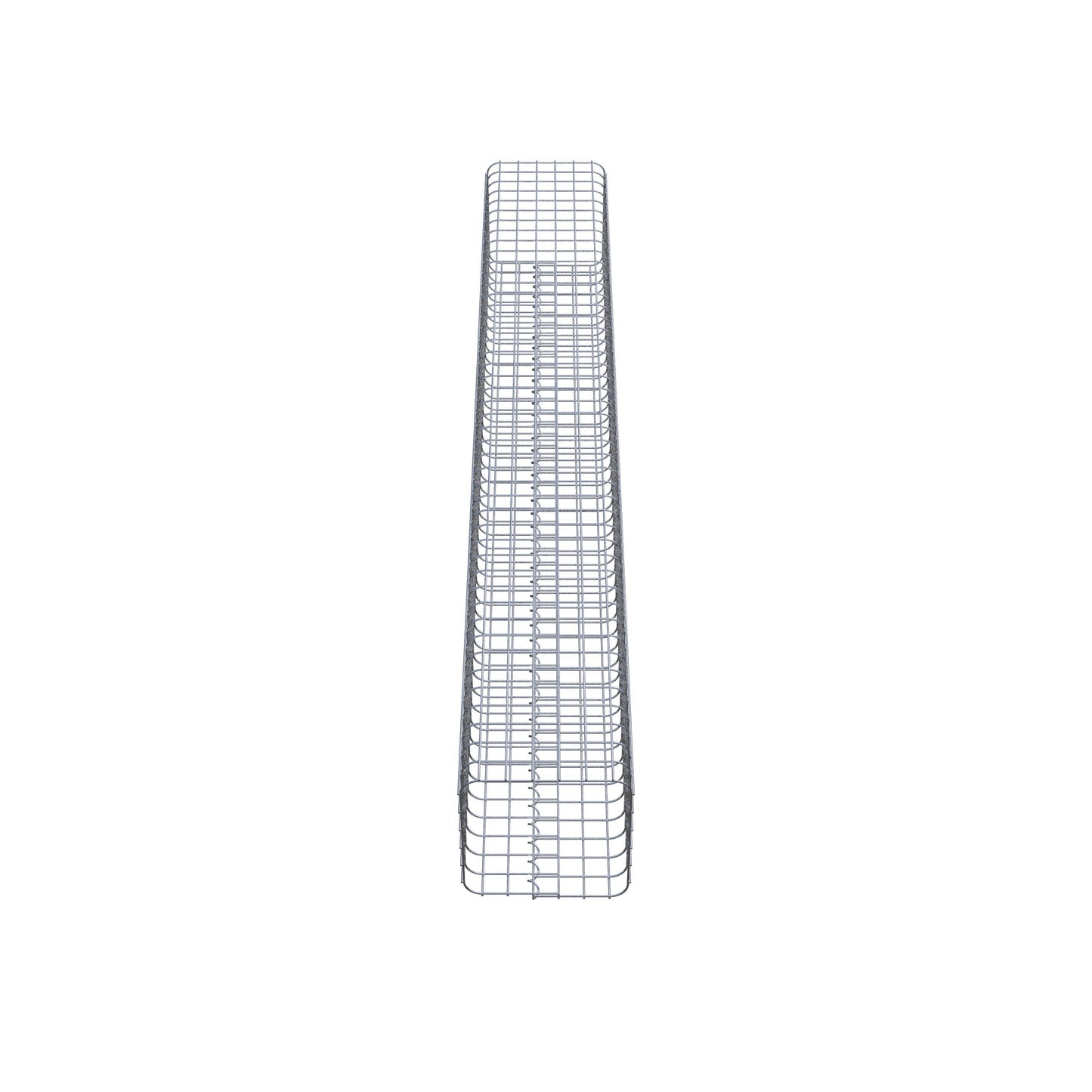 Gabionsøjle firkantet 32 cm x 32 cm, 230 cm højde, MW 5 cm x 5 cm