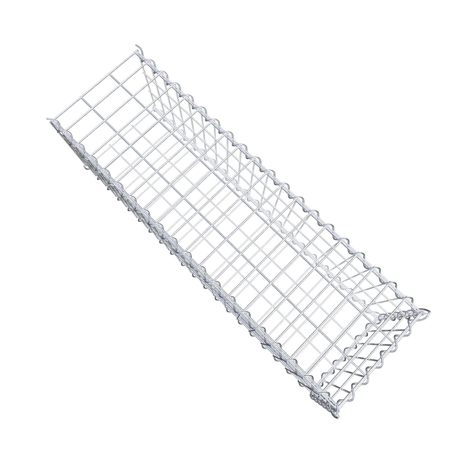 Gabião tipo 2 100 cm x 30 cm x 30 cm (C x A x P), malhagem 5 cm x 10 cm, espiral