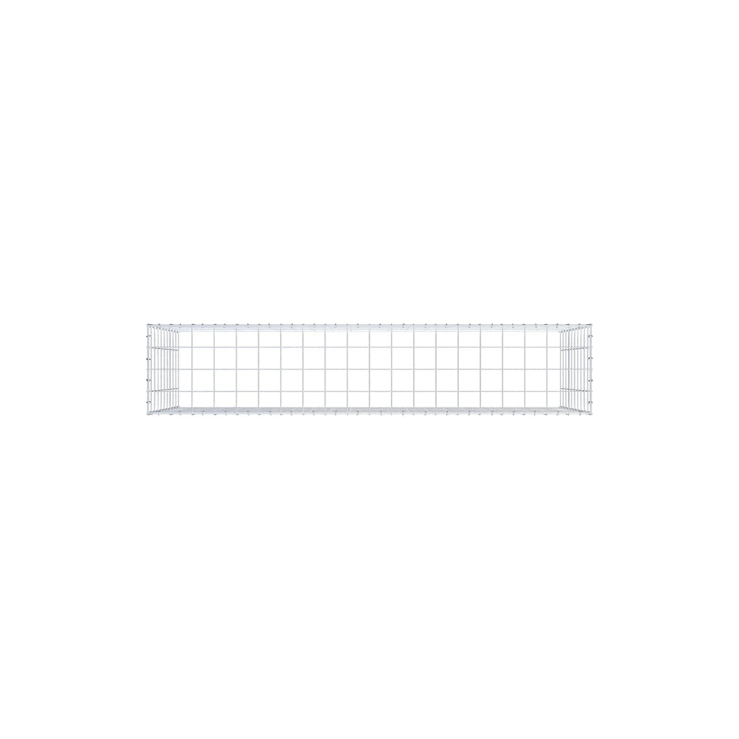 Fourche rapportée type 3 200 cm x 100 cm x 40 cm (L x H x P), mailles 10 cm x 10 cm, anneau en C