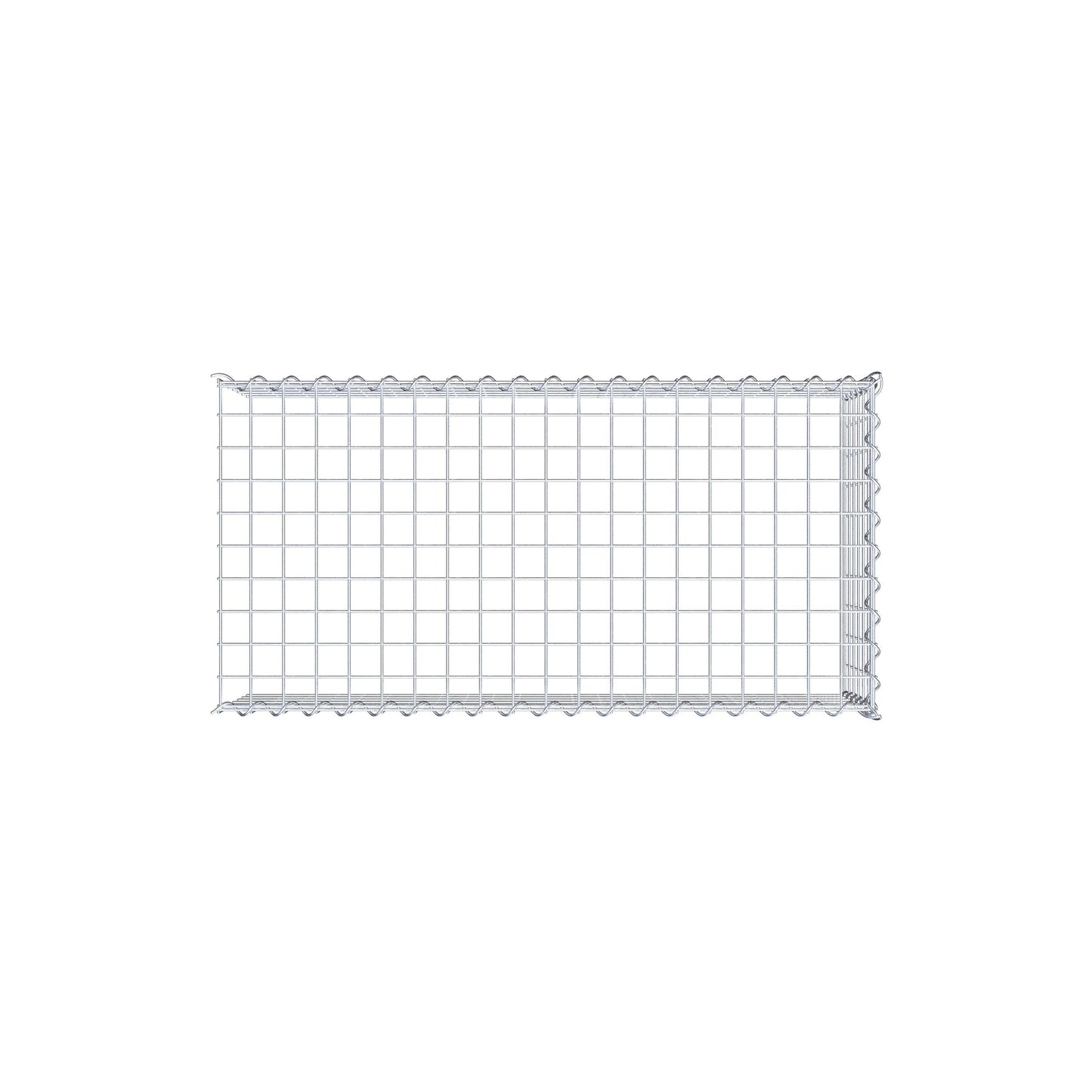 Anbaugabione Typ 4 100 cm x 30 cm x 50 cm (L x H x T), Maschenweite 5 cm x 5 cm, Spirale