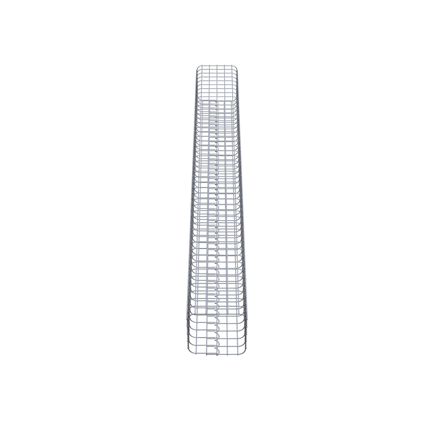 Gabionpelare vinkelrät 27 cm x 27 cm, 230 cm höjd, MW 5 cm x 5 cm