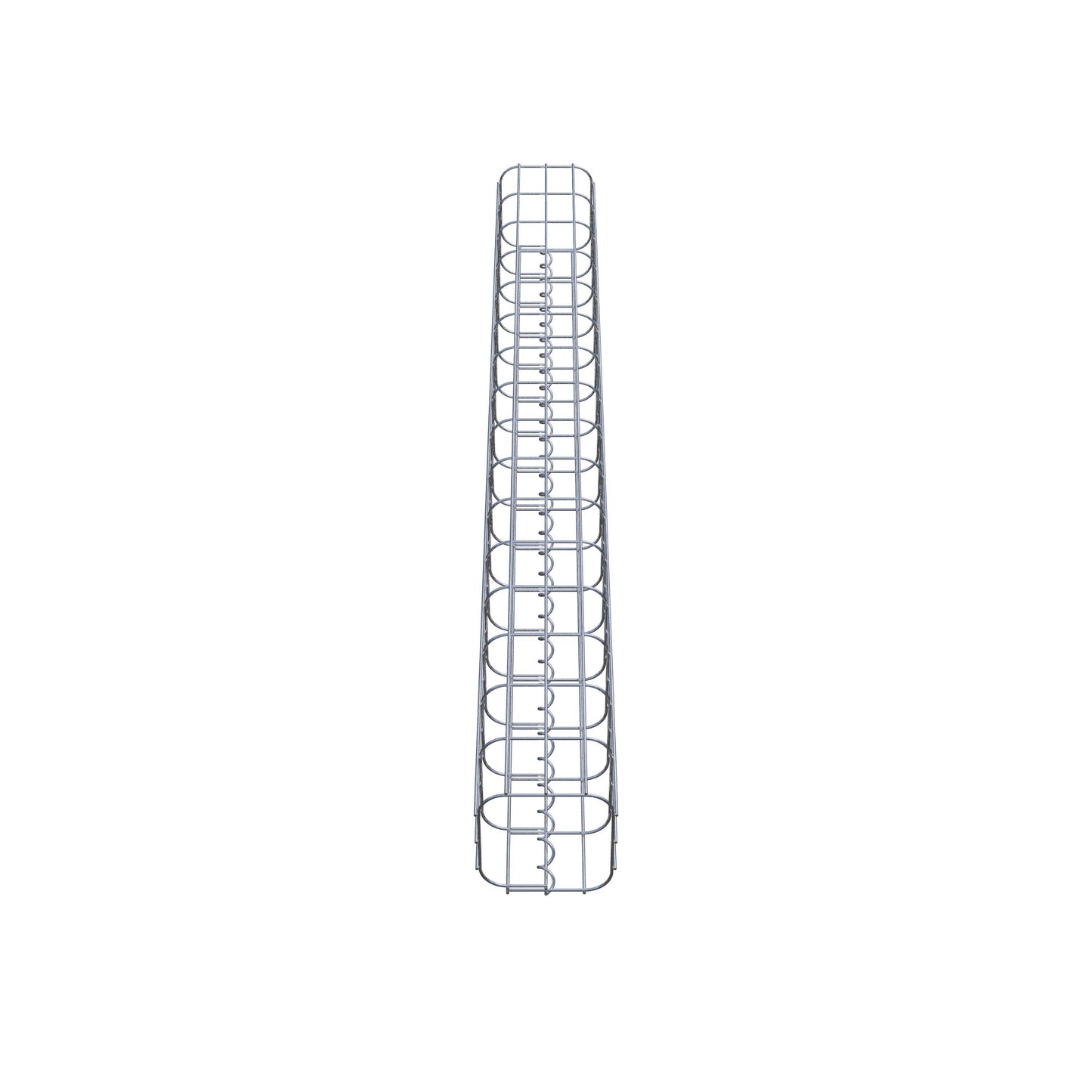 Gabionpelare fyrkant 17 cm x 17 cm, 160 cm hög, MW 5 cm x 10 cm