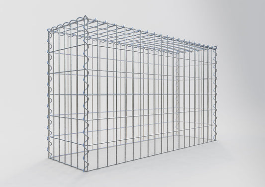 Anbaugabione Typ 3 100 cm x 60 cm x 30 cm (L x H x T), Maschenweite 5 cm x 10 cm, Spirale