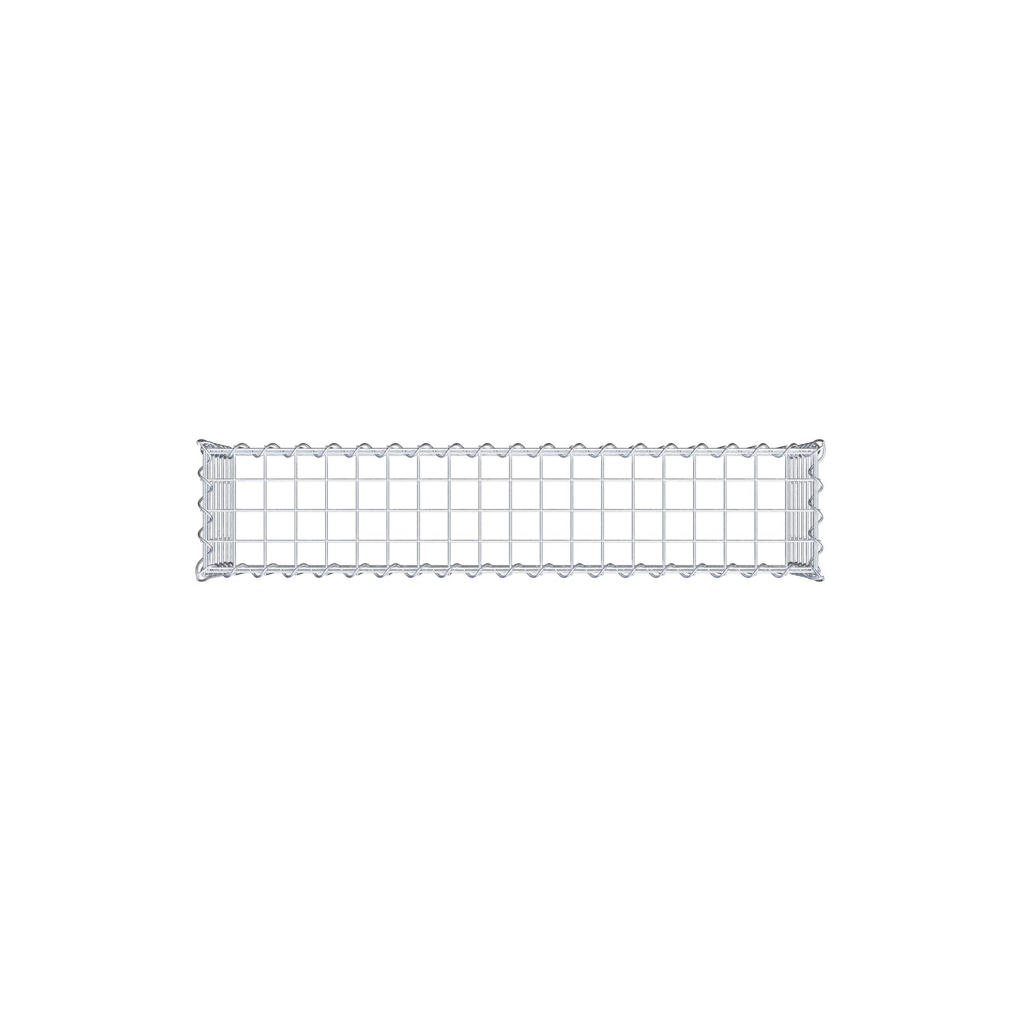 Påväxt gabion typ 3 100 cm x 30 cm x 20 cm (L x H x D), maskstorlek 5 cm x 5 cm, spiral