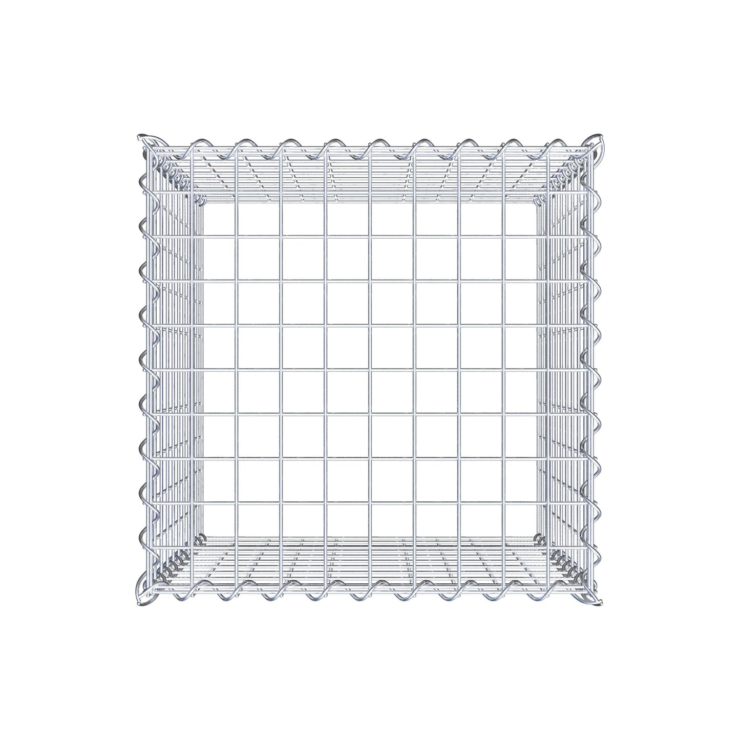 Gabião tipo 3 50 cm x 50 cm x 50 cm (C x A x P), malhagem 5 cm x 5 cm, espiral