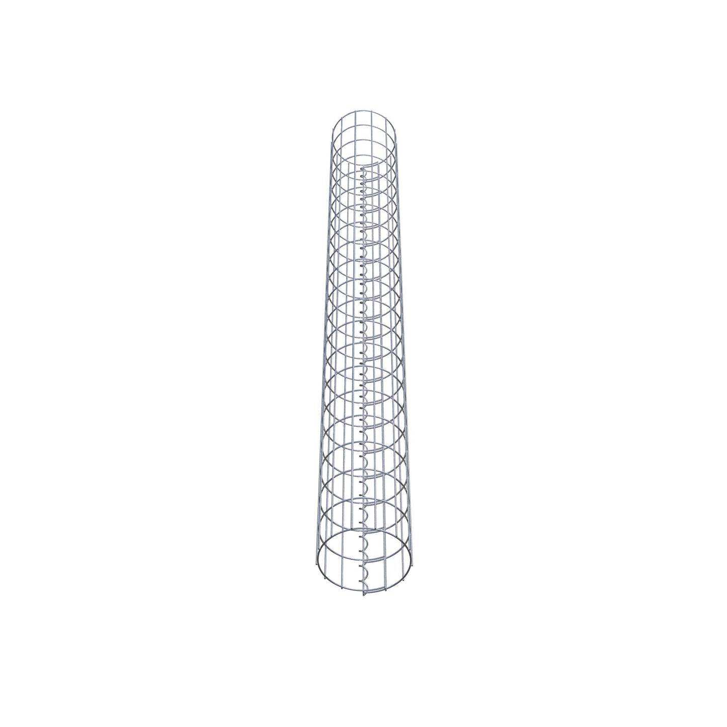 Colonne de gabion ronde 22 cm de diamètre, 200 cm de hauteur, maille 5 cm x 10 cm