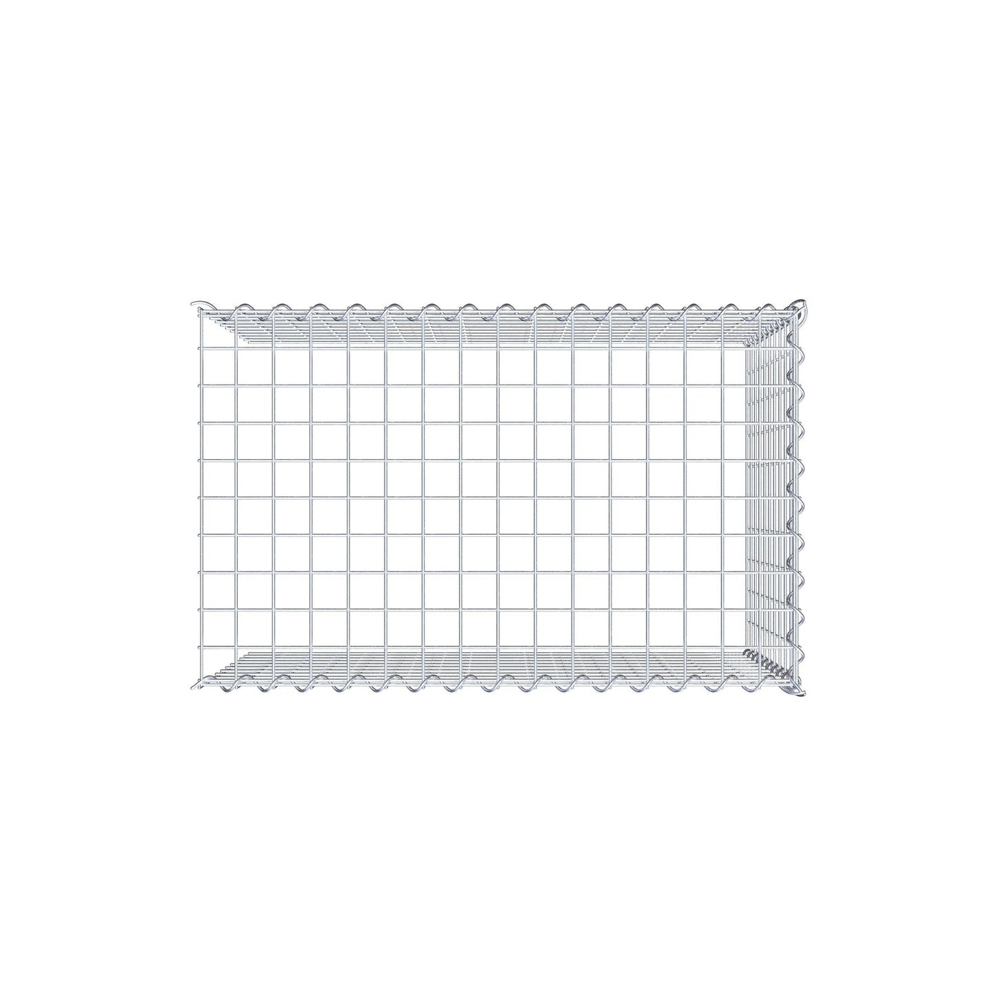 Anbaugabione Typ 4 80 cm x 50 cm x 50 cm (L x H x T), Maschenweite 5 cm x 5 cm, Spirale