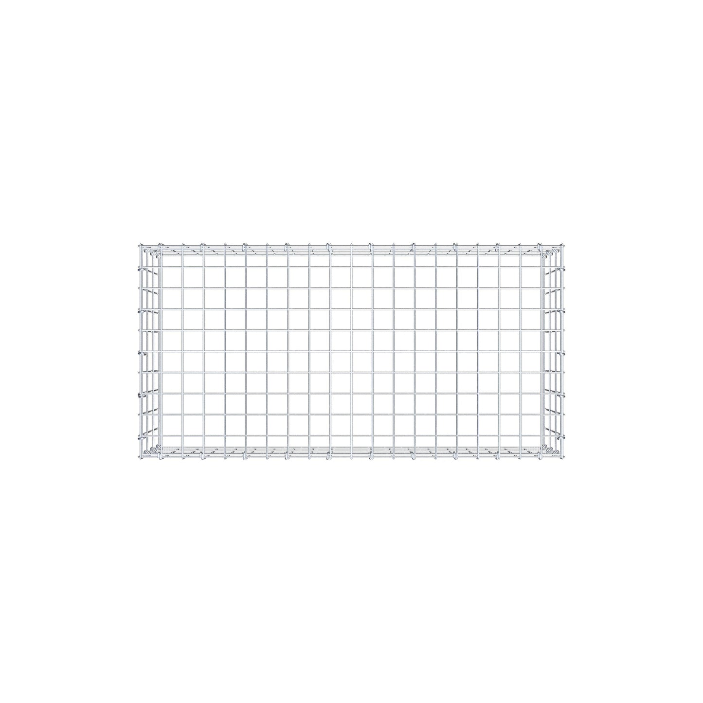 Gabião Tipo 3 100 cm x 30 cm x 50 cm (C x A x P), malhagem 5 cm x 10 cm, anel C