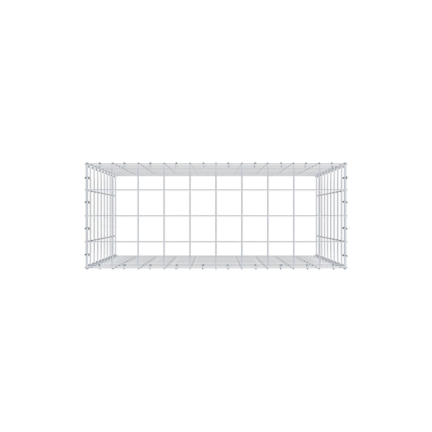 Gabião Tipo 3 100 cm x 90 cm x 40 cm (C x A x P), malhagem 10 cm x 10 cm, anel C