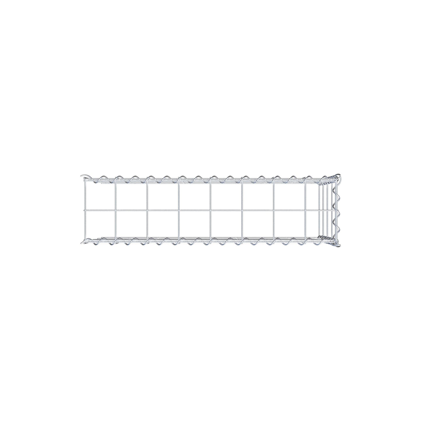 Gabião Tipo 4 80 cm x 40 cm x 20 cm (C x A x P), malhagem 10 cm x 10 cm, espiral