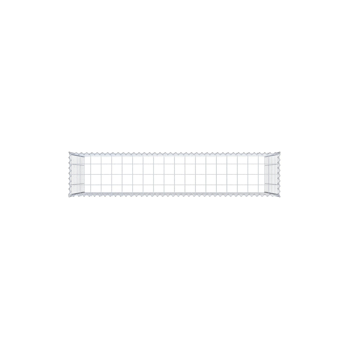 Gabion rapporté type 3 200 cm x 100 cm x 40 cm (L x H x P), mailles 10 cm x 10 cm, spirale