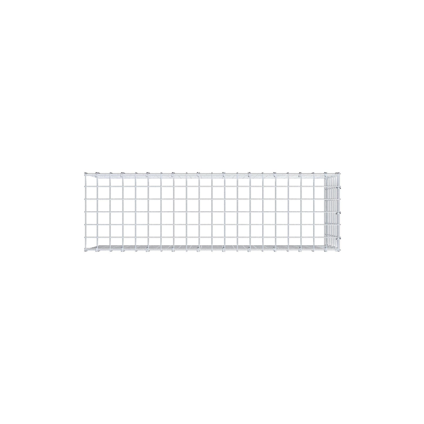 Monteret gabion type 4 100 cm x 40 cm x 30 cm (L x H x D), maskestørrelse 5 cm x 5 cm, C-ring