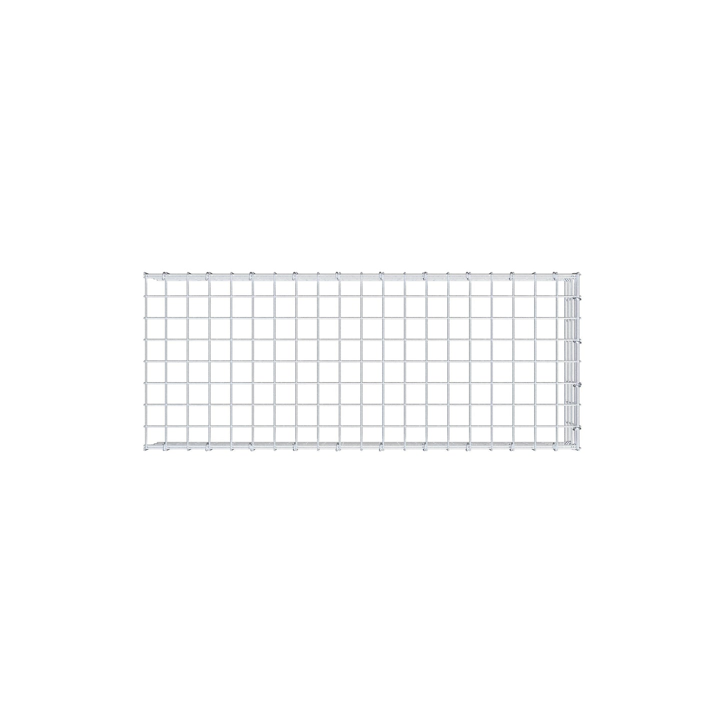 Mounted gabion type 4 100 cm x 20 cm x 40 cm (L x H x D), mesh size 5 cm x 5 cm, C-ring