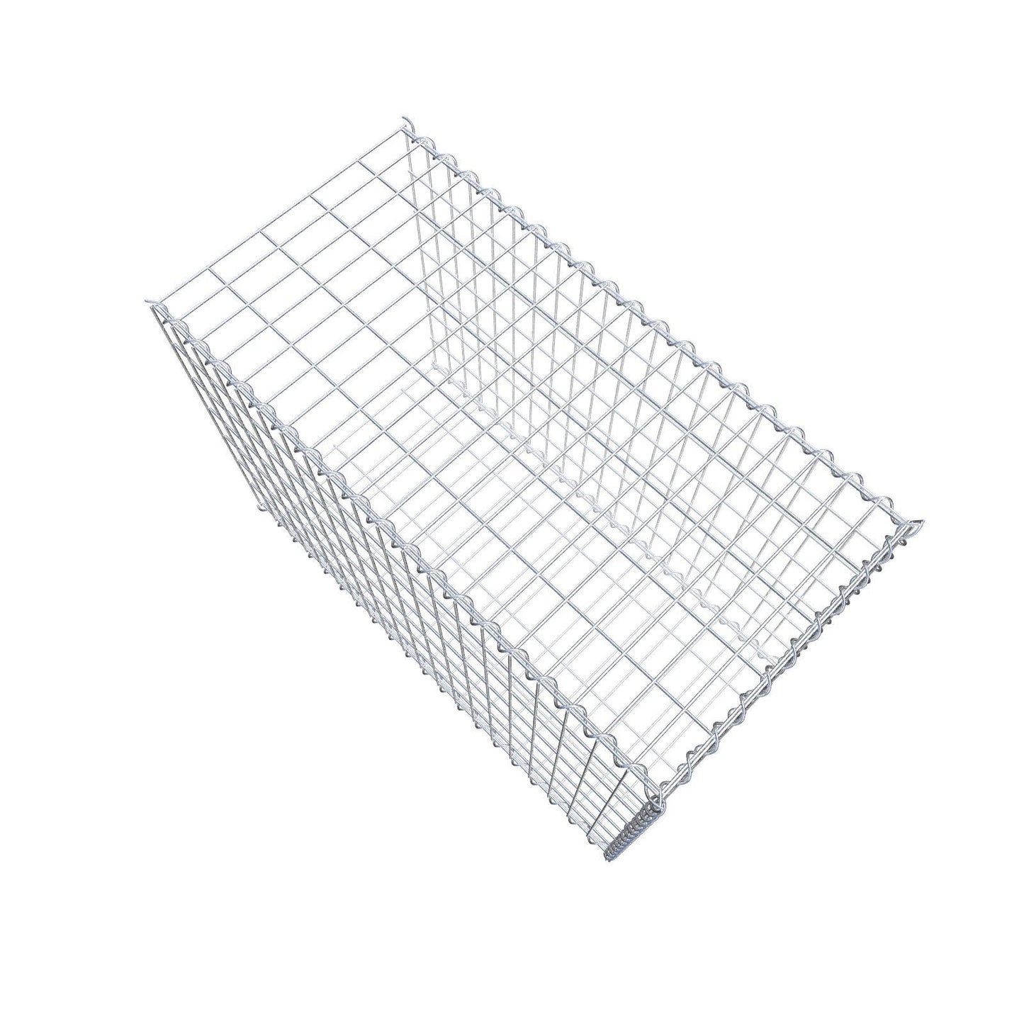 Gabion rapporté type 2 100 cm x 70 cm x 50 cm (L x H x P), mailles 5 cm x 10 cm, spirale