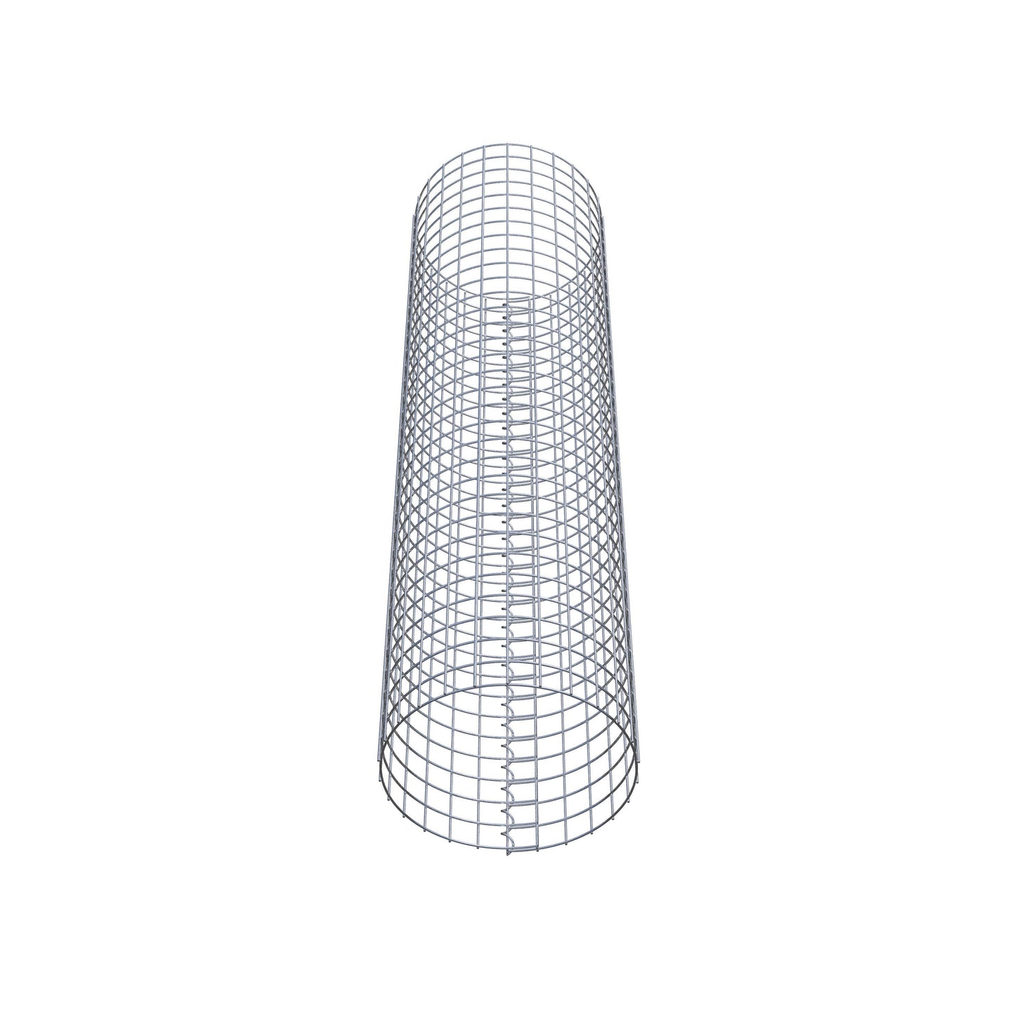 Columna de gaviones redonda 42 cm de diámetro, 160 cm de altura, malla 5 cm x 5 cm
