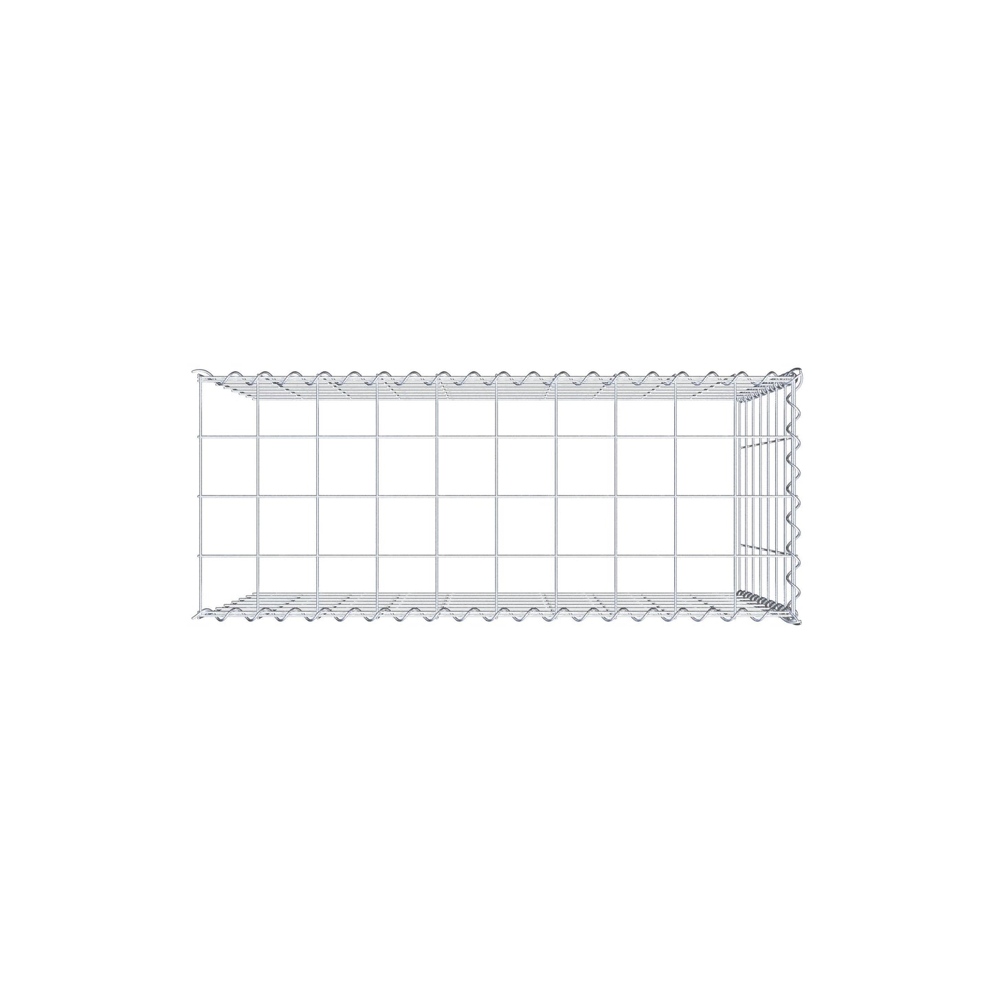 Extra gabion typ 4 100 cm x 70 cm x 40 cm (L x H x D), maskstorlek 10 cm x 10 cm, spiral