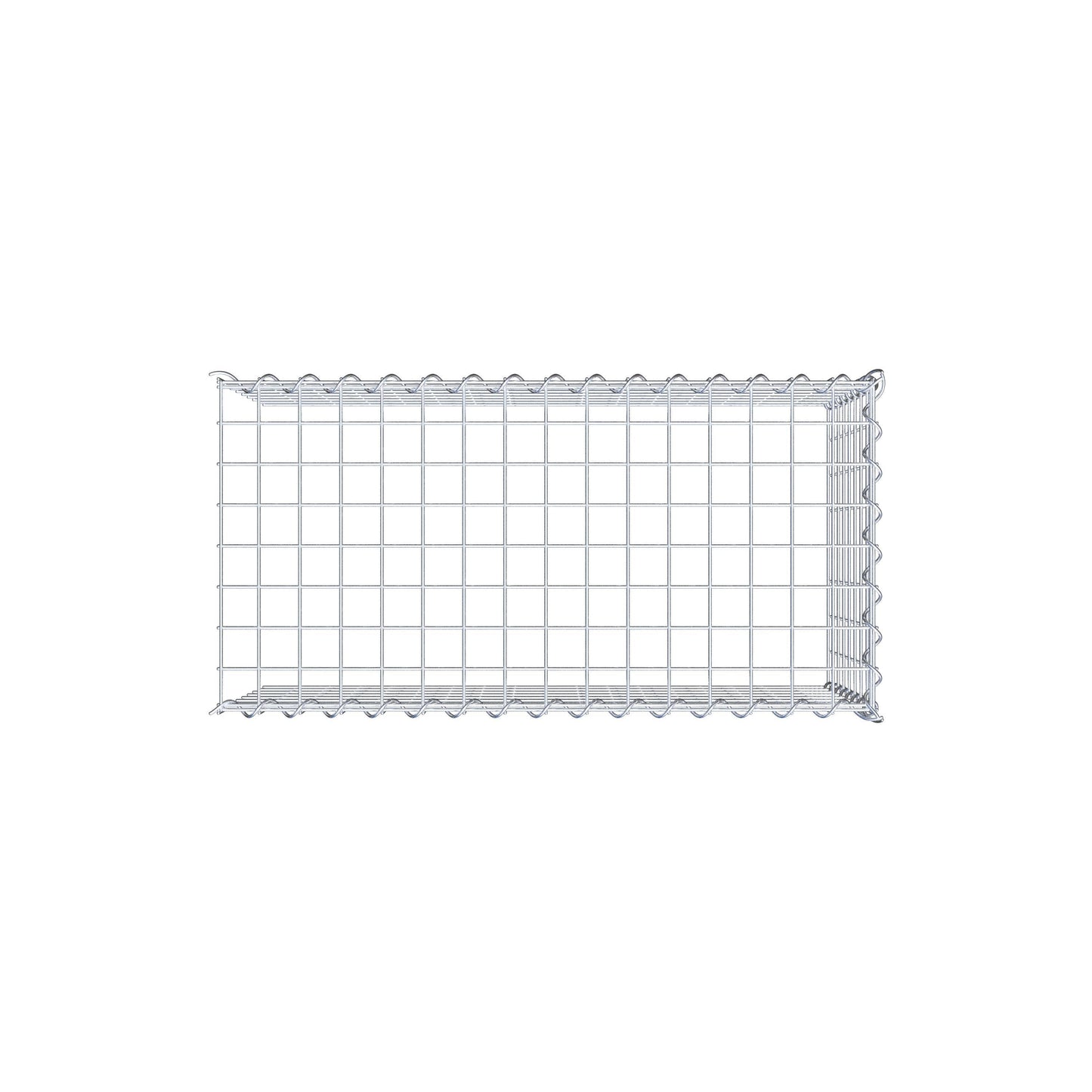 Anbaugabione Typ 4 80 cm x 40 cm x 40 cm (L x H x T), Maschenweite 5 cm x 5 cm, Spirale