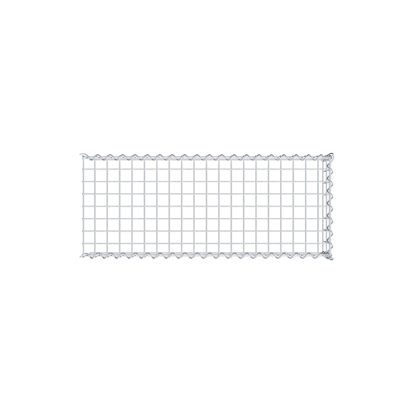 Add-on schanskorf type 4 100 cm x 20 cm x 40 cm (L x H x D), maaswijdte 5 cm x 10 cm, spiraalvormig