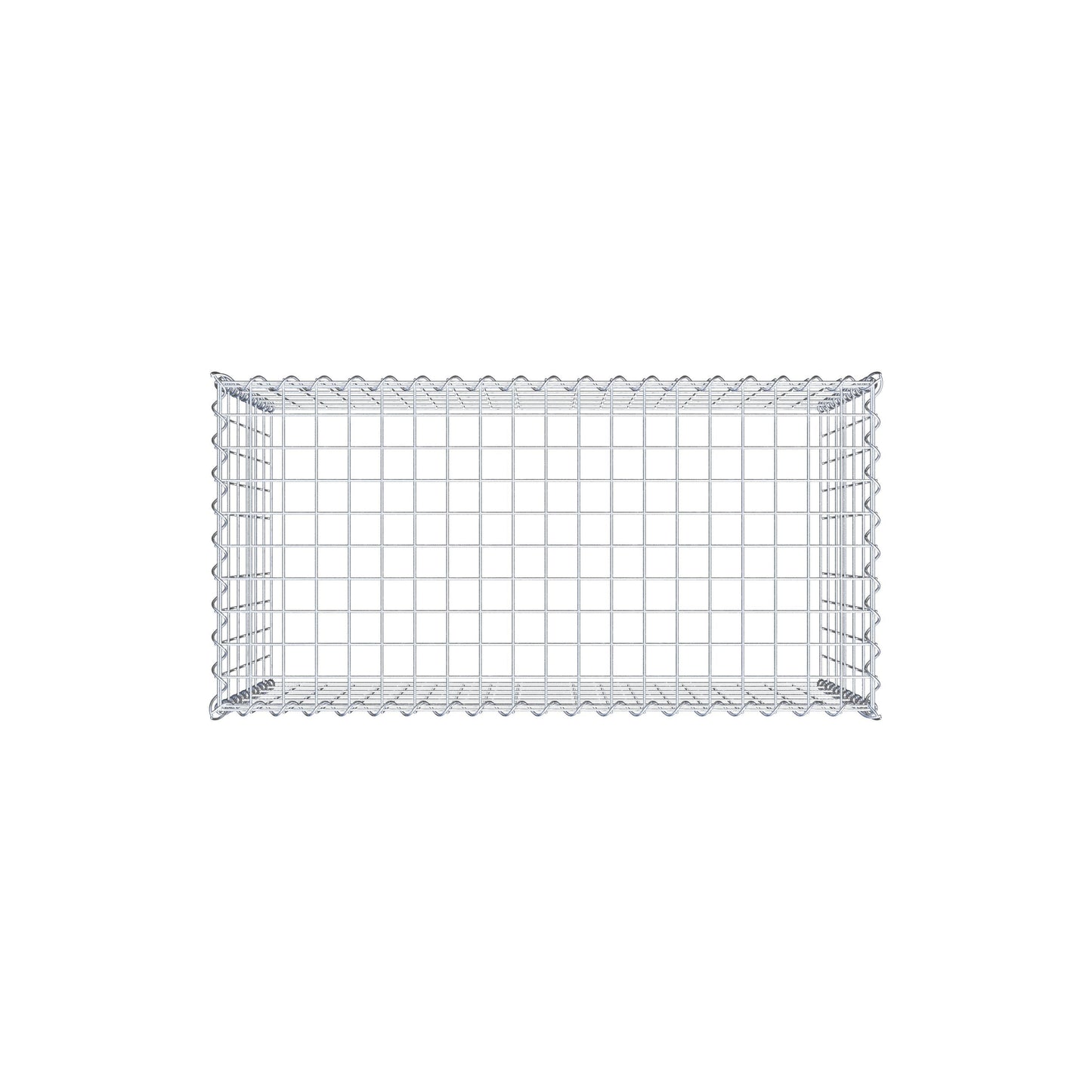 Extra gabion typ 3 100 cm x 60 cm x 50 cm (L x H x D), maskstorlek 5 cm x 10 cm, spiral
