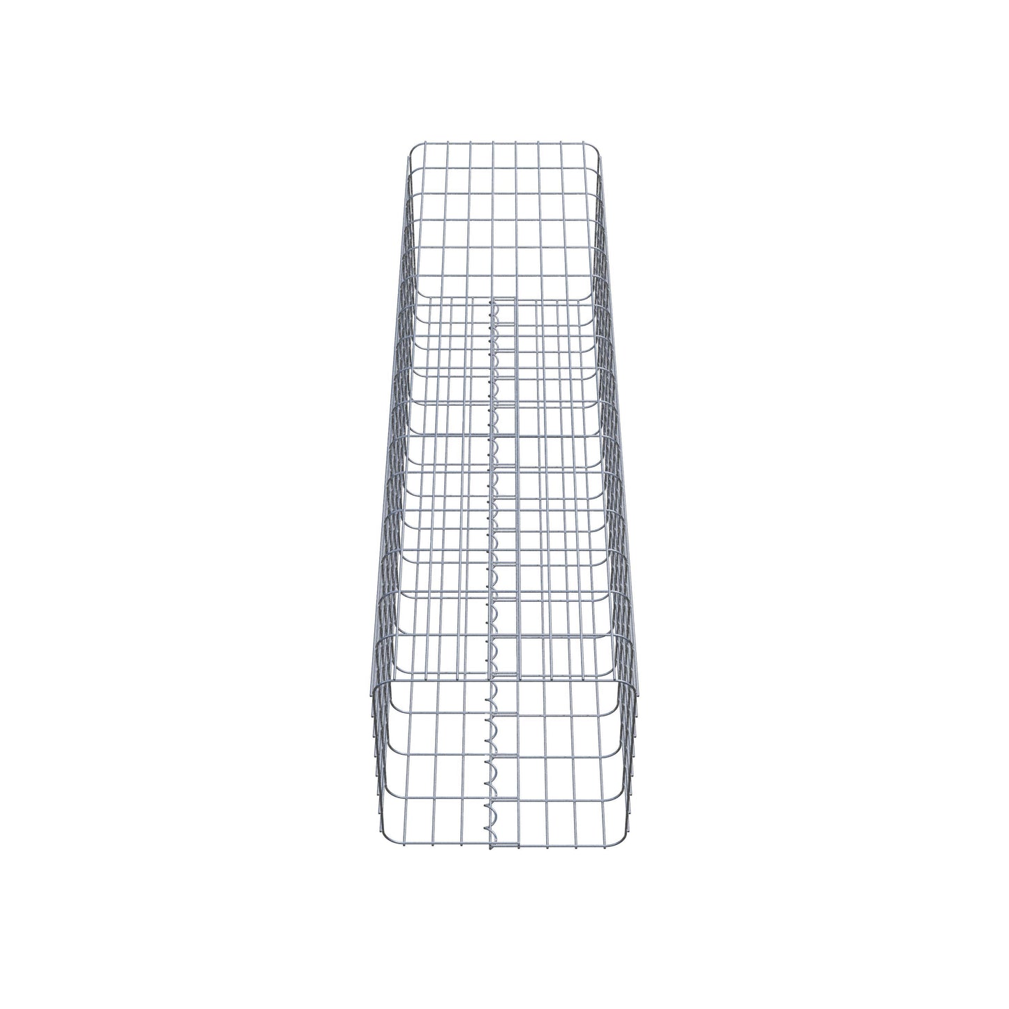 Colonna di gabbioni, angolare 42 cm x 42 cm, alta 160 cm, MW 5 cm x 10 cm